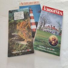 Virginia Official State Transportation Maps Lot Of 3 1994-95, 1998-99 picture