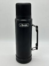 Aladdin Thermos Rugged American Quart Steel Black Made USA 37210 VTG Small Dent picture