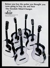 1974 Levin acoustic guitar 6 models photo vintage print ad picture