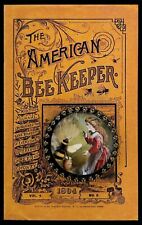 HONEY BEE KEEPER~ Glass Dome STUDIO BUTTON 30mm ~ Vintage ~ Go Tell the Bees picture