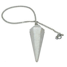 Scolecite Multifaceted w/ Crystal Ball Chain Pendulum picture