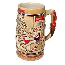  Vintage 1984 Olympic Games Los Angeles Budweiser Collectible Beer Stein picture