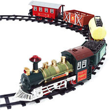 Battery Operated Toy Train With Light & Sound Around Christmas Tree Track Set picture