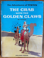 The Adventures of Tintin  The Crab with the Golden Claws Golden Press RARE picture