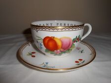 Rare Royal Worcester GLOUCESTER FRUIT Very Important Cup and Saucer Set 1994 picture