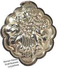 STERLING SILVER 1984 TOWLE CHRISTMAS ORNAMENT Annual Floral Medallion picture
