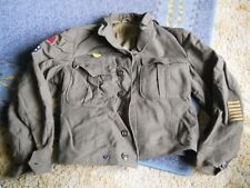 WWII US Ike army jacket 38S, officer insignia? fresh original vintage picture