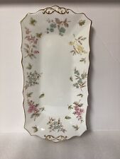 Vintage Tuscan Fine English Bone China Gold Trimmed 11 1/4 L 5 1/2 W Floral  picture