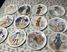 Full Set Of 12 Plates D'ARCEAU Women of the Century LES FEMMES DU SIECLE Limoges picture