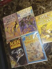 Alien Encounters Lot #1 & 2 12 14 Eclipse Comics 1985 Alien Worlds #9 picture