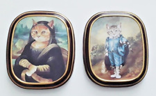 2 VTG 1990 Bentley's of London The Cats Gallery Collectible Candy Tins Victorian picture