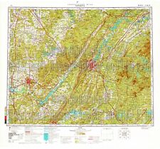 Soviet Russian Topographic Map CHATANOOGA TENNESEE USA 1:500K ed.1983 REPRINT picture