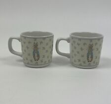 Peter Rabbit Wedgwood Coffee Tea Cup Mug Frederick Warne & Co. 1996 Set of 2 picture