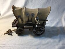 Handmade Vintage Wooden Realistic Covered Wagon Model Western Decor picture