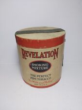 1930s-40s WWII era Revelation Cardboard Paper Tobacco Canister (not tin) picture