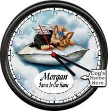 Personalized  Yorkie Yorkshire Terrier Angel Memory Gift Dog Sign Wall Clock  picture
