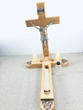 Vintage Sick Call Crucifix Cross 15.5