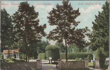 Postcard Laural Grove Cemetery Port Jervis NY 1907 picture