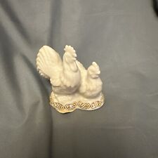Lenox China Jewels Christmas Nativity Rooster Hen Chicken Figurine MINT COND picture