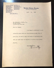 1944 U.S. Senator Gerald P. Nye Signed Letter North Dakota Herbert Hoover picture