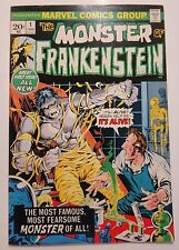 Frankenstein #1 VF+ Mike Ploog Cover & Art 1973 Vintage Bronze Age ~ High Grade picture