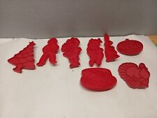 8 Vintage Tupperware Cookie Cutters Holiday Birthday Animal  picture