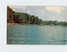 Postcard Bathing Beach Wyoga Lake Park Cuyahoga Falls Ohio USA picture