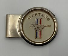 Vintage FORD MUSTANG Gold Logo Car Money Clip Rare picture