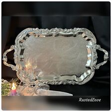 *Silver Plated FB Rogers 1883 Tea Tray Coffee Service Lady Margaret Butlers Tray picture