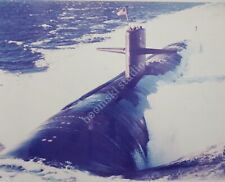 USS MINNEAPOLIS SAINT-PAUL SSN-708 color photo size 8 x 10 in. (SUB-GGG) picture