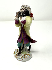 Antique Meissen Monkey Band Figurine - Oboe Player picture