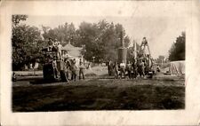 Early Steam Tractor and Moonshine Still(?) RPPC Postcard picture