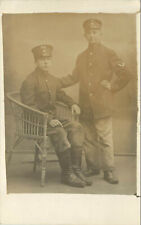 RPPC 2 Very Young Looking WWI European Soldiers Pose For Photo 279 Unit # picture
