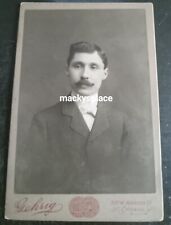 RARE VINTAGE ANTIQUE  CABINET  CARD  PHOTO PICTURE CARDBOARD PIC FANCY MAN  picture