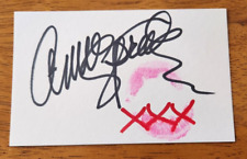 Autographed Annie Sprinkle 3x5 index card with lipstick kiss w/coa ADULT ACTRESS picture