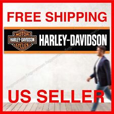 Harley Davidson Motorcycle 2x8 ft Garage Sign Banner Flag Mount Garden Grommets picture