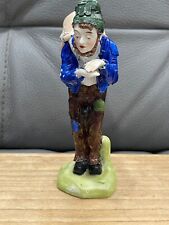 Antique German Kister Porcelain Figurine Man Carrying Pot or Basket picture