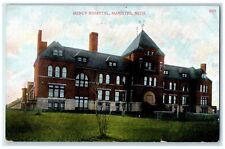 c1950's Mercy Hospital Building Grounds Manistee Michigan MI Unposted Postcard picture