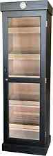 Premium Quality Tower Humidor Cabinet, Up to 3000 Cigars, Shelves, Black picture
