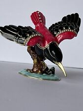 Ciel Collectables Flying Humming Bird Trinket Box . Swarovski Crystals & Enamel picture