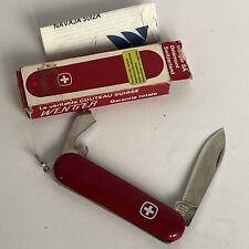 Vtg Wenger Delemont Stainless Steel Swiss Army Pocket Knife W/Box picture