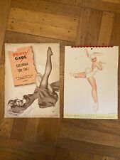 Vintage 1947 Petty Girl Pin Up Calendar w/ Original Envelope COMPLETE picture