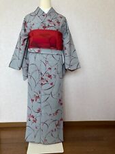 Japanese Polyester Kimono with Silk Nagoya Obi  from Japan picture