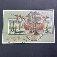 Antique 1908 Christmas Postcard Brantford Ontario Stamp Mrs. John Anstey V2548 picture