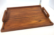 Vintage Kalmar Teak Wood Serving Tray W/Handles picture