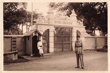 1936 French Foreign Legion Photo Cpt Maftein Tonkin Indochina Gate Guard *Am5e picture