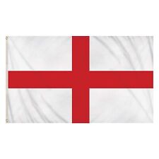 LARGE 5FT X 3FT ENGLAND FLAG UK ENGLISH ST GEORGE CROSS NATIONAL BRASS EYELETS picture