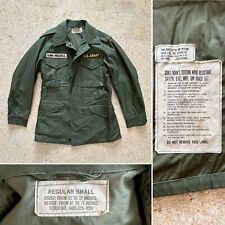 1961 Vtg US Army M-1951 Sateen QM Shade 107 Field Jacket REGULAR SMALL 60s picture