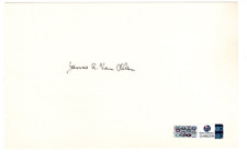 James A. Van Allen Signed Index Card / Autographed Space Scientist Astronomer picture