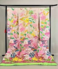 Japanese Kimono Uchikake Wedding Pure Silk japan 1616 picture